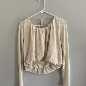 Free people open back crop